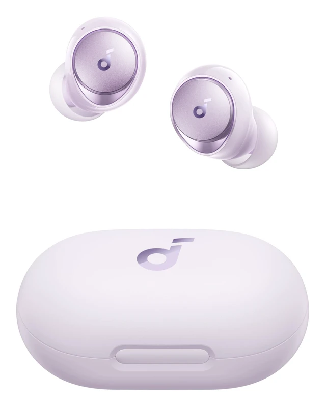 Main image of by Anker Space A40 Adaptive Active Noise Cancelling Earbuds Reduce Noise by Up to 98%, Ultra Long 50H Playtime, 10H Single Playtime, Hi-Res Sound, Comfortable Fit, Wireless Charge