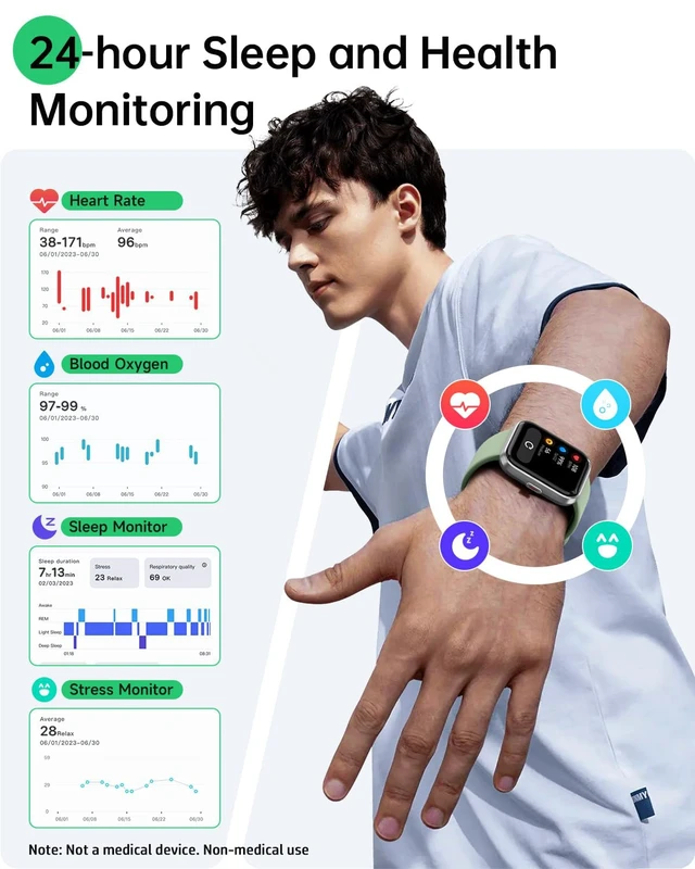 Alt view image 3 of 7 - Smart Watches for Women, 1.83" HD Alexa Smart Watch for Android Phones & iPhones with Calls/Messages/Reminders, 3ATM 120+ Sport Modes Fitness Tracker Watch for Women with Heart Rate/Sleep/SpO2 Monitor