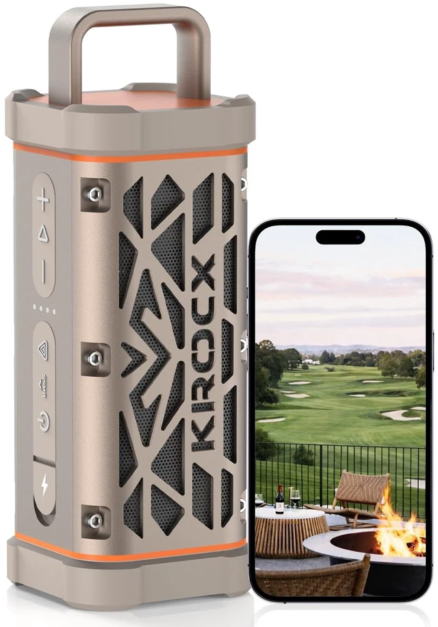 Main image of TRAVOR Premium Magnetic Bluetooth Speaker for Patio, Boat & Outdoor All-Aluminum Refined Finish with Magnetic Mount for Boat & Golf Cart, IP68 Waterproof, 25H Playtime for Patio Marine & Beach