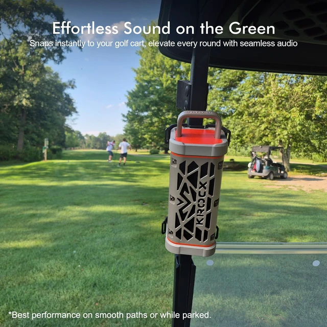 Alt view image 3 of 7 - TRAVOR Premium Magnetic Bluetooth Speaker for Patio, Boat & Outdoor All-Aluminum Refined Finish with Magnetic Mount for Boat & Golf Cart, IP68 Waterproof, 25H Playtime for Patio Marine & Beach