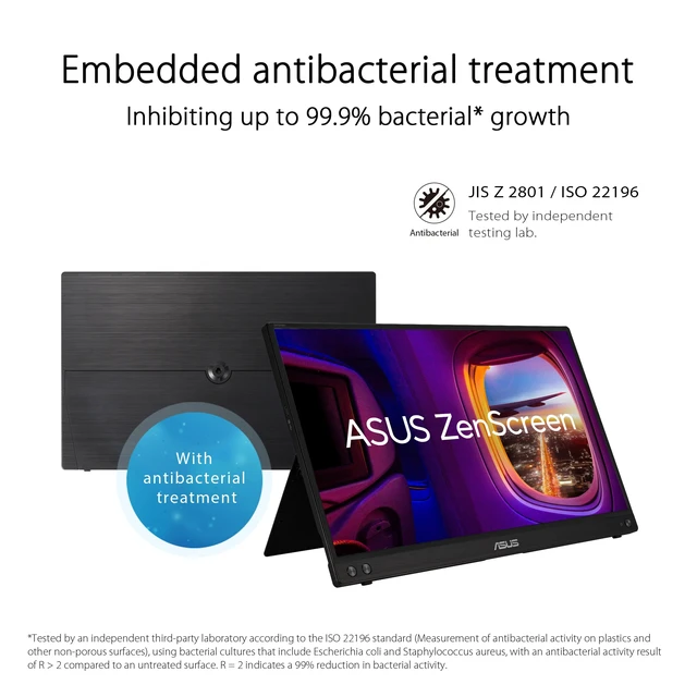 Alt view image 6 of 7 - ZenScreen 15.6 1080P Portable Monitor (MB16ACVR) - Full HD, IPS, Eye Care, Flicker Free, Blue Light Filter, Kickstand, USB-C Power Delivery, for Laptop, PC, Phone, Console