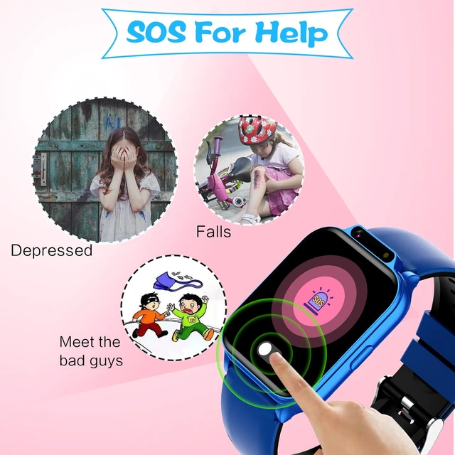 Alt view image 7 of 7 - 1.85" Kids Watch, AI(Translation/Q&A/Watch Face/Image Recognition)Smartwatches with Heart Rate,Sleep Monitor,Video Music Pedometer,NO APP/Phone, Gifts for 3-12 Years old Boys Girls(Built-in AI, Blue)