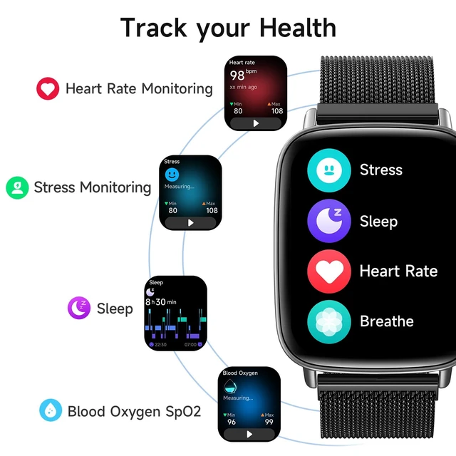 Alt view image 3 of 7 - Smart Watch for Women, 1.85" HD Smartwatch Answer/Make Calls