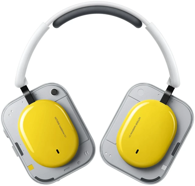 Main image of Headphone (a) 2026 New, Adaptive Active Noise Cancelling Headphones, Wireless Over Ear Bluetooth 5.4 ANC Headset with LDAC Hi-Res, 5 HD Mics Ultra Bass via APP, 135 Hours Playtime, Yellow