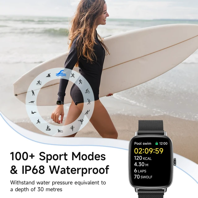 Alt view image 4 of 7 - Smart Watch for Women, 1.85" HD Smartwatch Answer/Make Calls