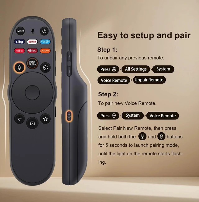 Alt view image 5 of 6 - for vizio Smart TV Remote Control Replacement Compatible with Vizio Smart TV 2015-2024 Models,easy to use