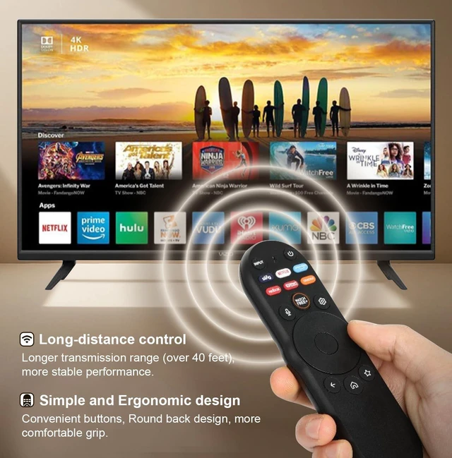 Alt view image 4 of 6 - for vizio Smart TV Remote Control Replacement Compatible with Vizio Smart TV 2015-2024 Models,easy to use