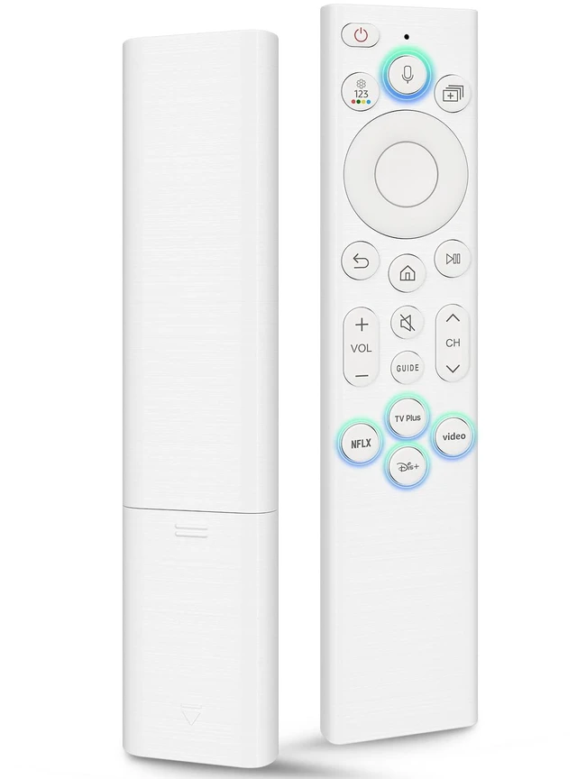 Main image of Universal Replacement Voice Remote Control for Samsung Smart TVs 2019-2026 Voice remote for 2019-2026 Samsung TVs (voice-ready), works QLED/Frame/Serif, replaces BN59-01385, easy pairing, durable ABS
