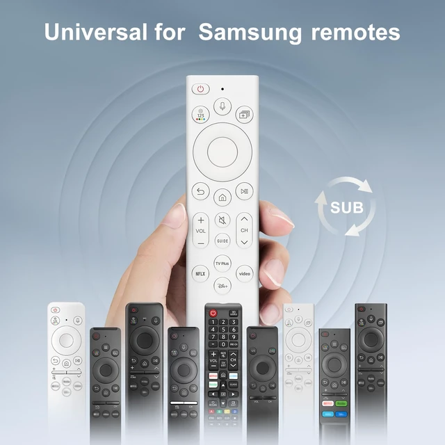 Alt view image 3 of 7 - Universal Replacement Voice Remote Control for Samsung Smart TVs 2019-2026 Voice remote for 2019-2026 Samsung TVs (voice-ready), works QLED/Frame/Serif, replaces BN59-01385, easy pairing, durable ABS