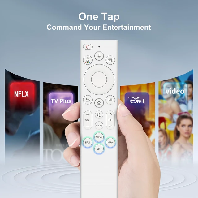 Alt view image 5 of 7 - Universal Replacement Voice Remote Control for Samsung Smart TVs 2019-2026 Voice remote for 2019-2026 Samsung TVs (voice-ready), works QLED/Frame/Serif, replaces BN59-01385, easy pairing, durable ABS