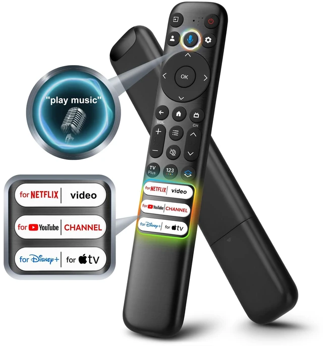 Main image of Voice Remote for TCL Google TV Remote Control Replacement Compatible with TCL QM8/QM7/S5/S4/S3/Q7/Q6/Q5 Smart TVs Voice Enabled, Enhanced Chip for Accurate Recognition