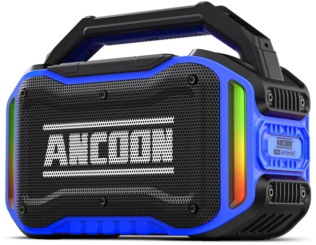 Main image of Speakers Bluetooth Wireless: 80W(Peak) Loud Speaker with Bass, 20H Playtime, IPX6 Waterproof, Large Jobsite Speakers for Work, Outdoor, Workshop, Garage, Portable Speaker with TWS (Blue)