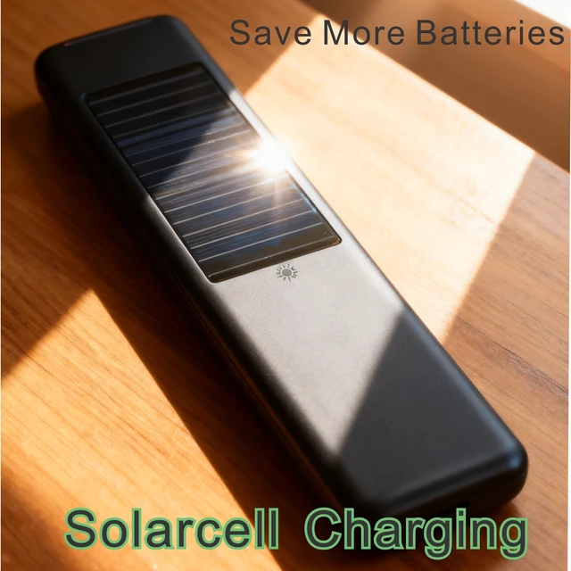 Alt view image 3 of 7 - Replacement Solarcell Remote for Samsung Smart TV Remote w/AI YouTube Rechargeable, Solar Powered, Self-Charging, Voice Control, Bluetooth, 2026-2020, VG-TM2560EN, TM2360