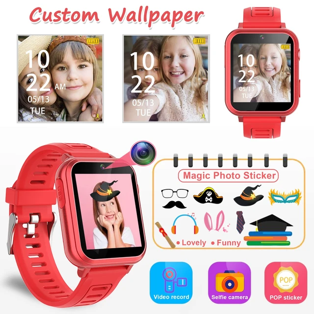 Alt view image 5 of 7 - Smart Watch for Kids - Kids Smart Watch Girls Boys Gifts for 4-12 Years Old with 24 Games Camera Video Music Player Flashlight Alarm Clock Pedometer Birthday for Boys Girls Age 6 7 8 9
