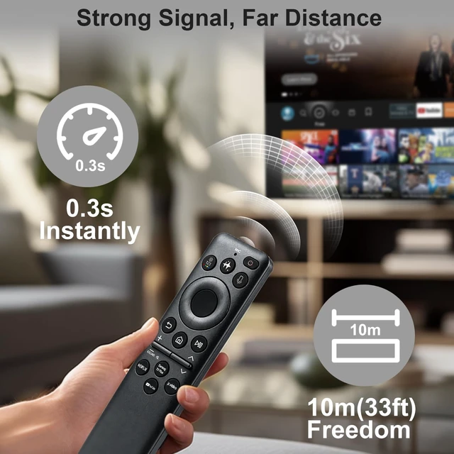 Alt view image 7 of 7 - for Samsung-Smart-TV-Remote-Replacement, BN59-01480A, Solar & Type-C Rechargeable, Voice & AI Control, Compatible with 2025-2026 Samsung Smart TVs