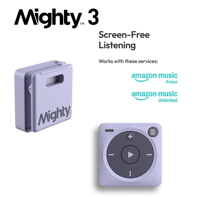 Alt view image 2 of 6 - 3 Music Player Portable Screen-Free Offline Music for Kids & Fitness, Bluetooth & Wired Headphones, Stores 1000+ Songs, No Phone or WiFi Needed for Playback - Lavender