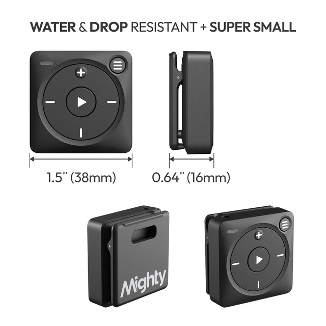 Alt view image 3 of 6 - 3 Music Player Portable Screen-Free Offline Music for Kids & Fitness, Bluetooth & Wired Headphones, Stores 1000+ Songs, No Phone or WiFi Needed for Playback - Black