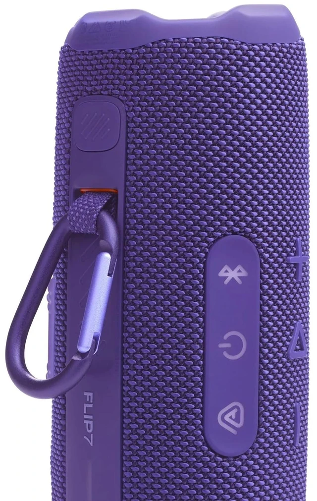 Alt view image 5 of 7 - Flip 7 Portable Bluetooth Speaker, IP68 Waterproof, Dustproof, Drop-Proof, PushLock System, AI Sound Boost, 16H Battery, Megen Hardshel Protection Case (Purple)