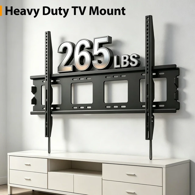 Alt view image 4 of 7 - TV Wall Mount for 50-120 inch Quick Release Lock Low Profile Bracket Large Fixed TV Bracket,Max VESA 900X600mm Up to 275lbs,Ultra Slim Fit 55 65 75 77 83 85 98 100"Heavy Duty Television Mount