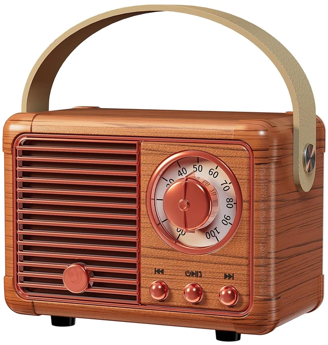 Main image of Retro Bluetooth Speaker,Vintage Decor,Small Gift for Women Men Teens Cute old fashion style for kitchen desk bedroom office party outdoor kawaii accessories gifts for women teen girls