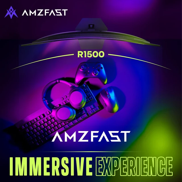 Alt view image 5 of 7 - 27 inch 200Hz Curved Gaming Monitor, FHD 1080p with Built-in Speakers, FreeSync, MPRT 1ms, 130% sRGB, 3000:1, 1500R, VESA Mount, HDMI 2.0&DP 1.4, Exchange, AMZG27C1