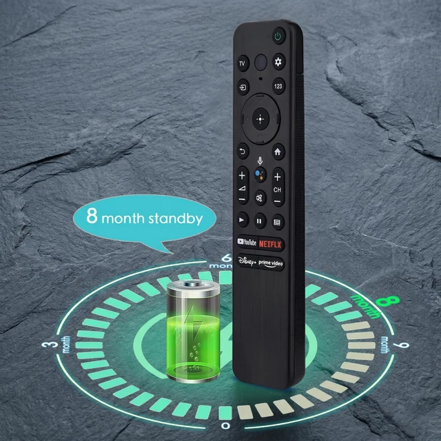 Alt view image 3 of 6 - Replacement for Sony TV Voice Remote,for All 2019-2025 Sony Bravia Smart TV for All Sony Bravia OLED LED 4K 8K UHD,for Android Google TV with Shortcuts YouTube and disny+ etc