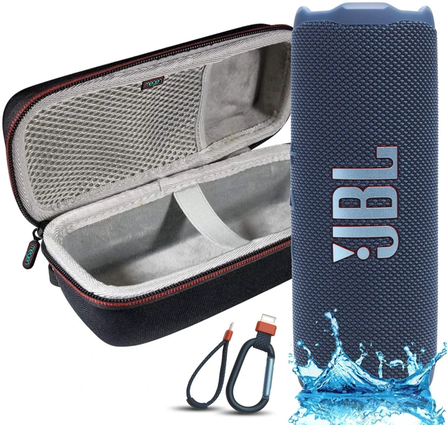 Main image of Flip 7 Portable Bluetooth Speaker, IP68 Waterproof, Dustproof, Drop-Proof, PushLock System, AI Sound Boost, 16H Battery, Megen Hardshel Protection Case (Blue)