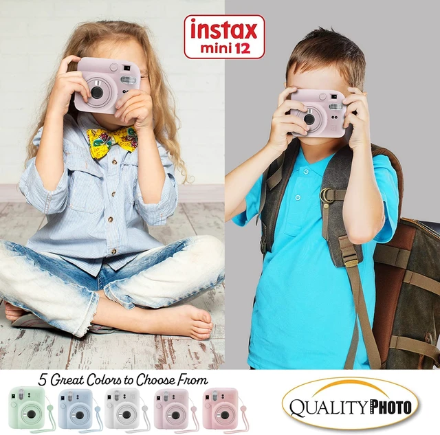 Alt view image 7 of 7 - Instax Mini 12 Instant Camera + 60 Photo Prints + Accessories, Lilac Purple