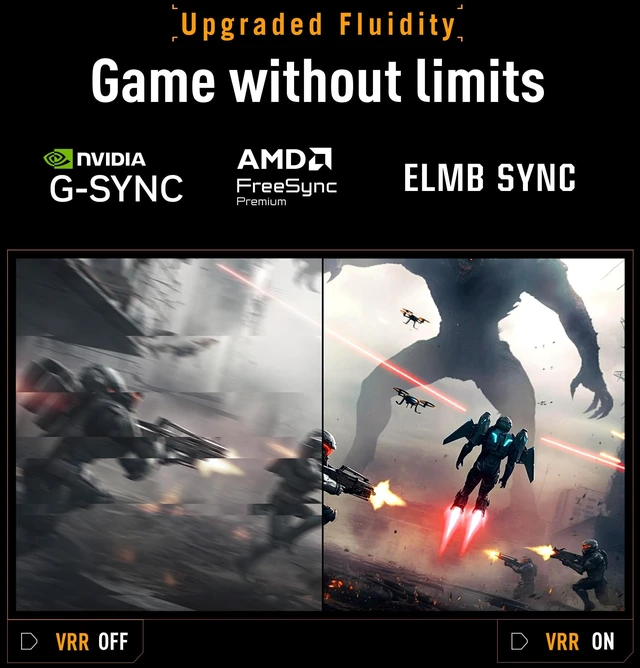 Alt view image 4 of 7 - TUF Gaming VG259QMRL5A 25 Inch 1080p 310Hz G-SYNC Gaming Monitor Gaming AI, Ergonomic Stand, FreeSync Premium, Fast-IPS panel, DisplayHDR 400, 0.3ms, 99% sRGB, Height Adjustable