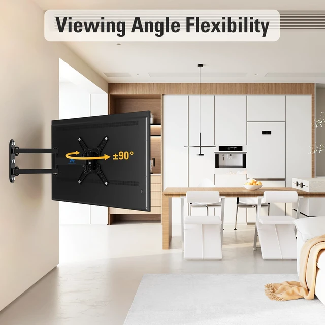 Alt view image 5 of 7 - UL Listed TV Mount Swivel and Tilt for Most 13-42 Inch TVs Full Motion TV Wall Mount Bracket with Articulating Arm, Max VESA 200x200mm, Holds up to 50 lbs, MD2465