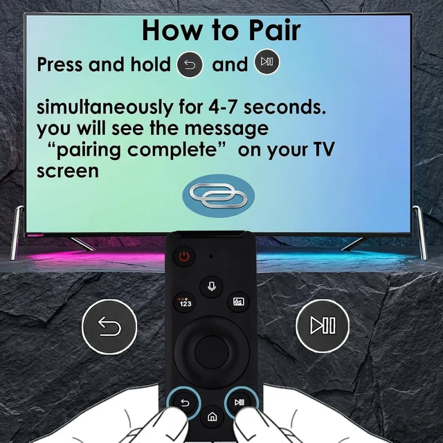 Alt view image 6 of 6 - Replacement Voice Remote for All 2019-2025 Samsung Smart TV,BN59-01312A for All Samsung Frame TV, Crystal/Curved/UHD/QLED/T/QLED/ 4K 8K Smart TVsRemote with NEIFLX,PRM Video,hulu Buttons