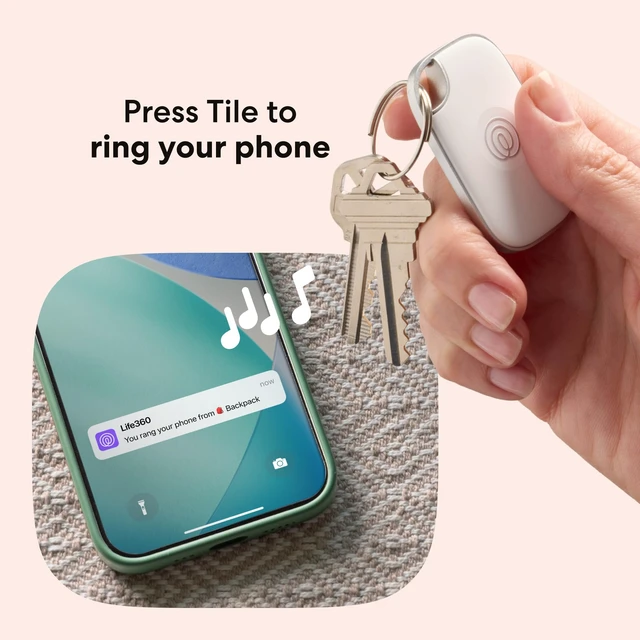 Alt view image 4 of 6 - Tile Pro - Powerful Bluetooth Tracker, Key Finder and Item Locator for Keys, Bags and More. Both iOS and Android Compatible. Phone Finder. 1-Pack (White)