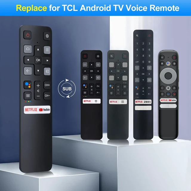 Alt view image 2 of 7 - Voice Replacement for TCL-Android-TV-Remote,New Upgraded RC802V for TCL Smart TVs with Google Voice Function