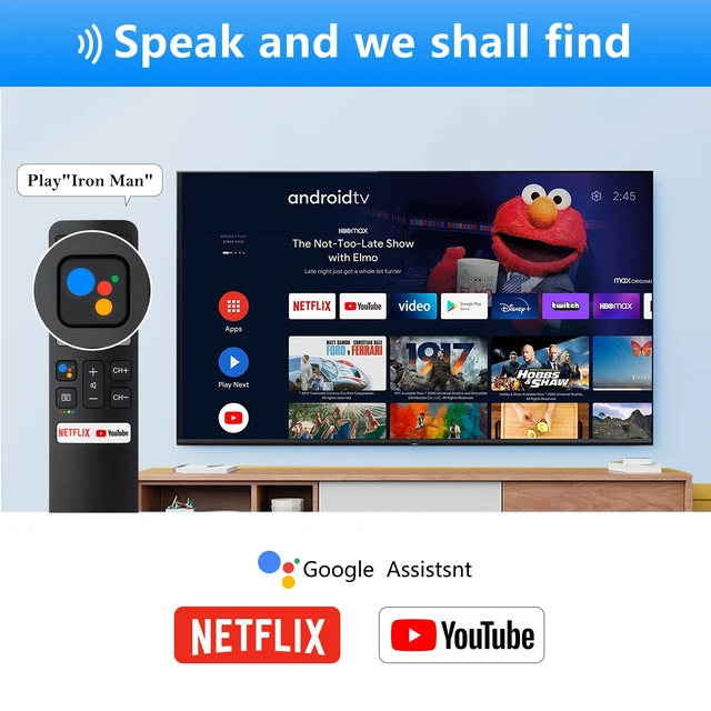 Alt view image 4 of 7 - Voice Replacement for TCL-Android-TV-Remote,New Upgraded RC802V for TCL Smart TVs with Google Voice Function