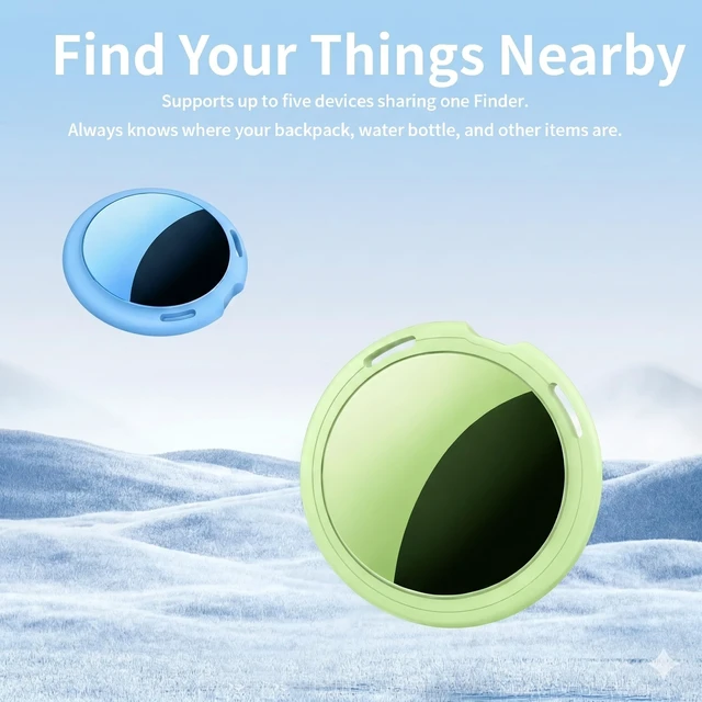 Alt view image 3 of 7 - 2 Pack Tracker Tags Finder Apple Find My MFi Certified Waterproof iOS Only Bluetooth Air Smart Tags Item Finder Locator Worldwide Tracking for Key Pets Wallet Backpack Dogs Luggage Replaceable Battery