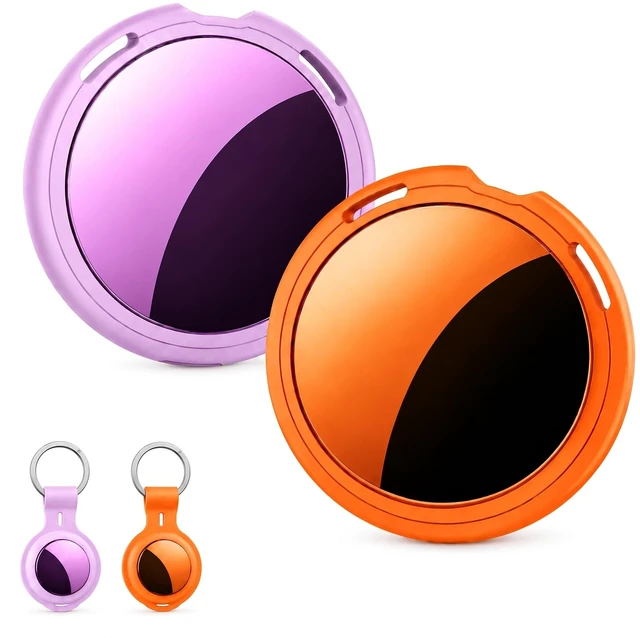 Main image of 2 Pack Tracker Tags Finder Apple Find My MFi Certified Waterproof iOS Only Bluetooth Air Smart Tags Item Finder Locator Worldwide Tracking for Key Pets Wallet Backpack Dogs Luggage Replaceable Battery