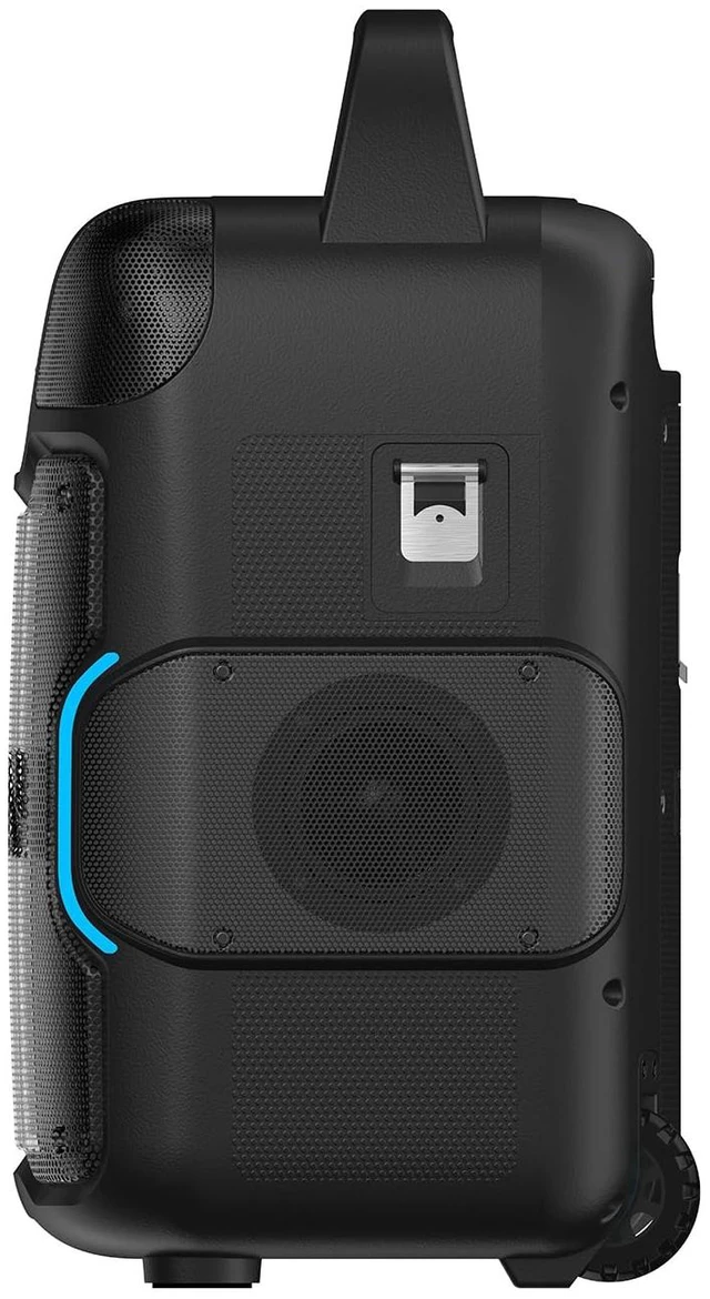 Alt view image 4 of 7 - Sport 320 200W Bluetooth Outdoor Speaker with Wheels 320 Degree Sound, Water-Resistant, Rechargeable Battery, USB Charging, Stereo Linking, Bass Boost, App Control, for Parties