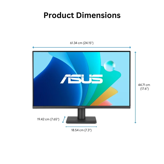 Alt view image 7 of 7 - VA279HG 27 Inch 1080P 120Hz Eye Care Gaming Monitor, HDMI, VGA IPS, Full HD, 99% sRGB, Frameless, 1ms, Adaptive-Sync, Low Blue Light, Flicker Free, VESA Wall Mount, EPEAT