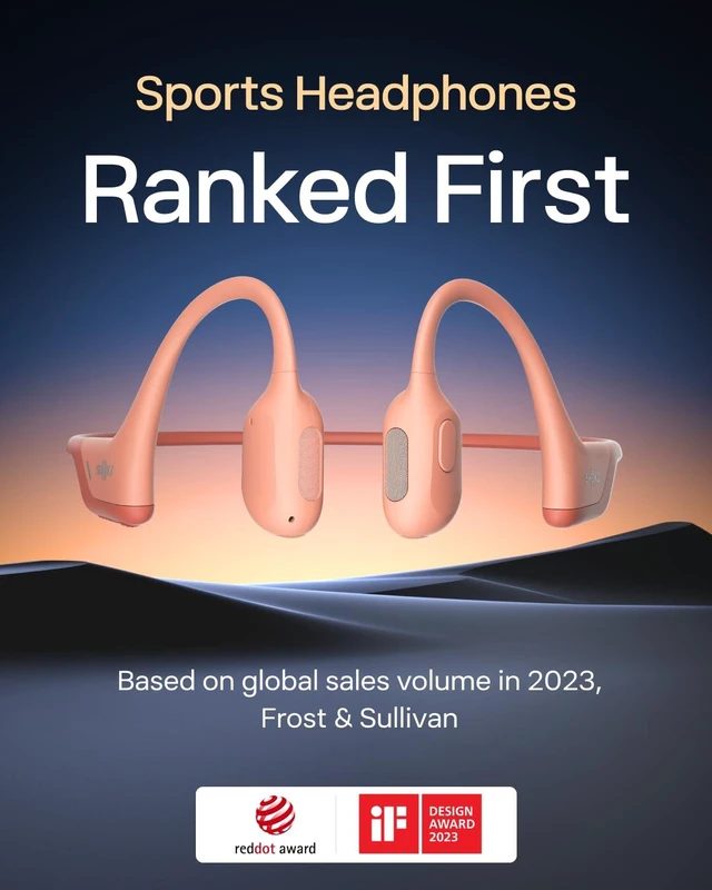 Alt view image 2 of 7 - OpenRun Pro - Open-Ear Bluetooth Bone Conduction Sport Headphones - Sweat Resistant Wireless Earphones for Workouts and Running with Premium Deep Base - Built-in Mic, with Hair Band