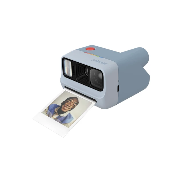 Alt view image 2 of 7 - Go Generation 3 Bundle - Mini Instant Film Camera + 16 Color Photos - Light Blue (6653) - Only Compatible with Go Film