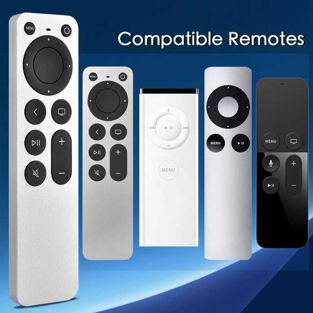 Alt view image 2 of 7 - Replacement for Apple TV Remote,for Apple TV HD/4K(1-3Gen),Apple TV Gen 1-3 Compatible with Apple TV/Apple TV HD/4K A1218 A1378 A1427 A1469 A1625 A1842 A2169 A2737 A2843 with TV Control Function