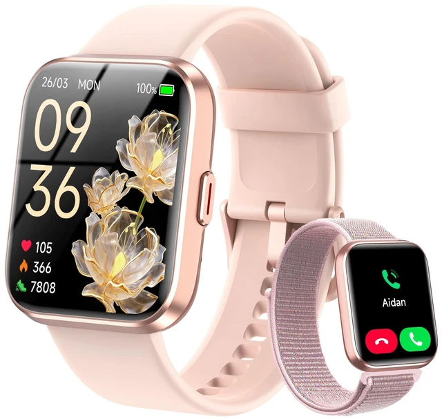Main image of Smart Watches for Women, 1.83" Alexa Smart Watch for Android & iPhones with Call/SMS/Reminder, 120+ Sport Modes Fitness Watch with Sleep/Heart Rate Monitor, Activity & Health Tacker, 3ATM Sport Watch