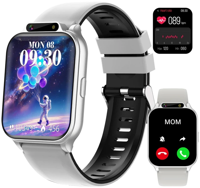 Main image of Kids Waterproof Smart Watch Boys with Fitness Tracker Sports Activity Pedometer Heartrate SpO2 Stress Monitor Flashlight APP HD Touch Screen Camera Games for 4-13 Years Old Boys Gifts for Kids
