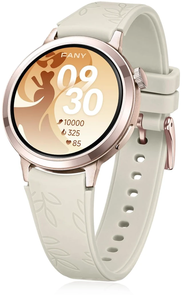 Main image of Luna Smart Watch for Women, 1.1" AMOLED Small Women's Smartwatch 24/7 Activity Tracker, Heart Rate Monitor, Sleep Monitor, Message Notifications, Long Battery Life