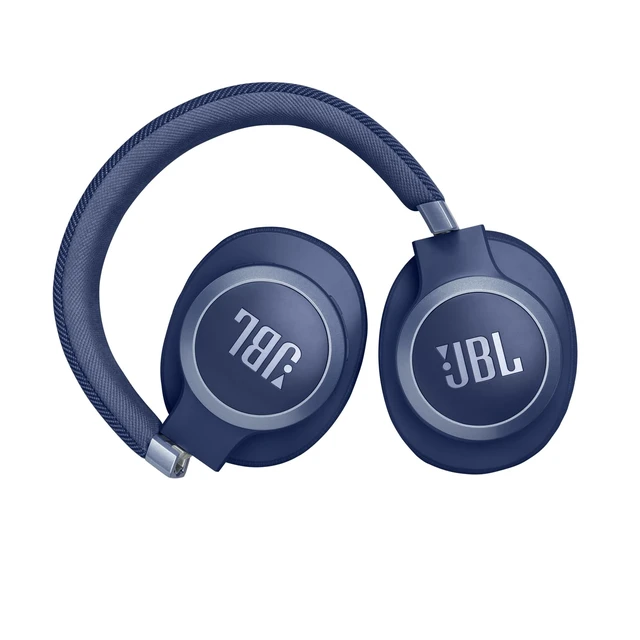 Alt view image 2 of 6 - Live 770NC - Wireless Over-Ear Headphones with True Adaptive Noise Cancelling with Smart Ambient, Up to 65 Hours of Battery Life, Comfort-fit Fabric Headband & Carrying Pouch (Blue)