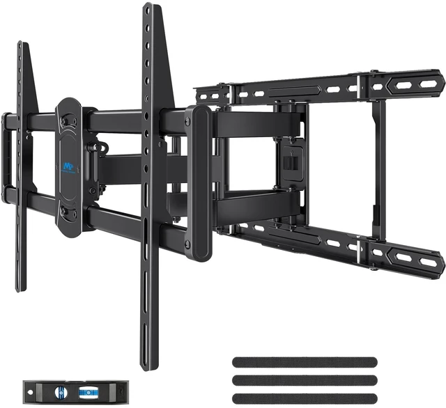 Main image of UL Listed Full Motion TV Wall Mount for Most 42-84 Inch TVs TV Wall Mount Articulating Arm Swivel and Tilt, Loading 110 LBS, Max VESA 600x400mm, Fits 16", 18", 24" Studs MD2617-24K