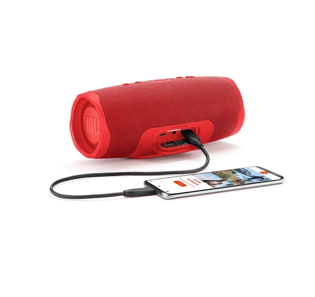 Alt view image 4 of 7 - Charge 4 - Waterproof Portable Bluetooth Speaker - Red Wireless Bluetooth Streaming, Up to 20 hours of playtime, IPX7 waterproof, Connect, Durable fabric and rugged material