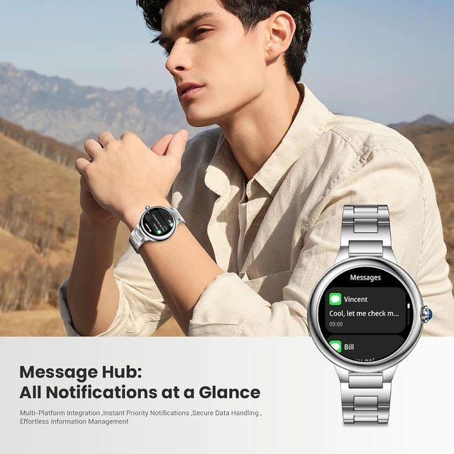 Alt view image 6 of 7 - Luxury Smart Watches for Women, 1.19" AMOLED, DA GPT, Answer/Make Call Heart Rate/Blood Pressure/SpO2/Sleep Tracker, AI Watch Face, 107 Sport Modes Fitness Tracker, IP67 Waterproof, iOS/Android