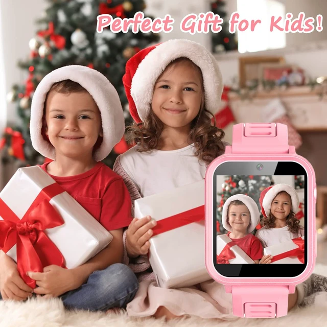 Alt view image 7 of 7 - Smart Watch for Kids Gift for Girls Age 5-12, 1.54" Touch Screen Watch with HD Camera Video 39 Games Music Pedometer Flashlight Alarm Clock, Gifts for 7 8 9 10 Year Old Girls Boys