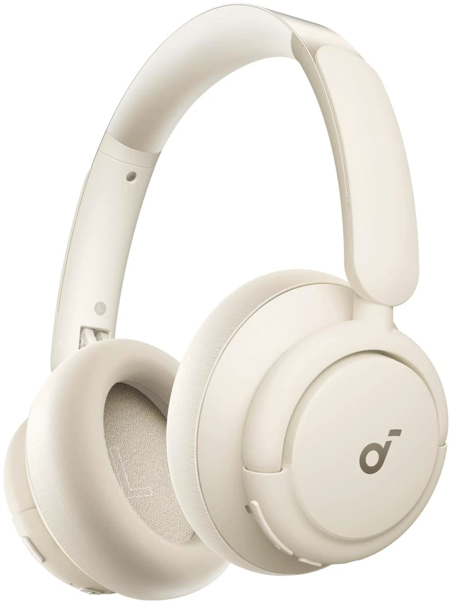 Main image of by Anker Q30 Hybrid Active Noise Cancelling Headphones, White Over-Ear, Bluetooth, Multiple Modes, Hi-Res, Custom EQ via App, 50H ANC Playtime, Comfortable Fit, Multipoint Connection